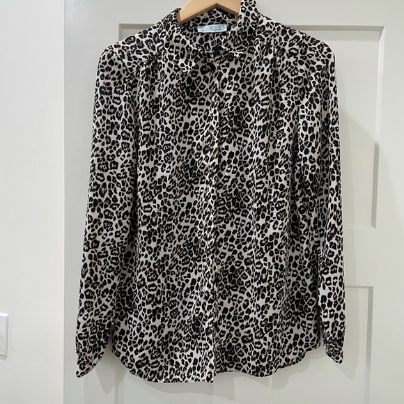 Primark Tops - Leopard Button down shirt